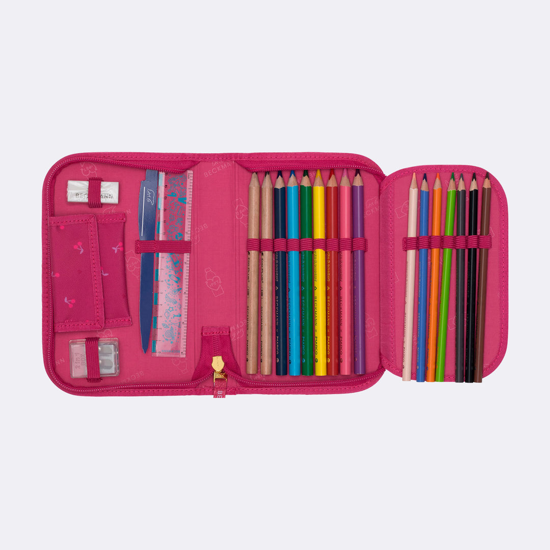 Single section pencil case, Cherry