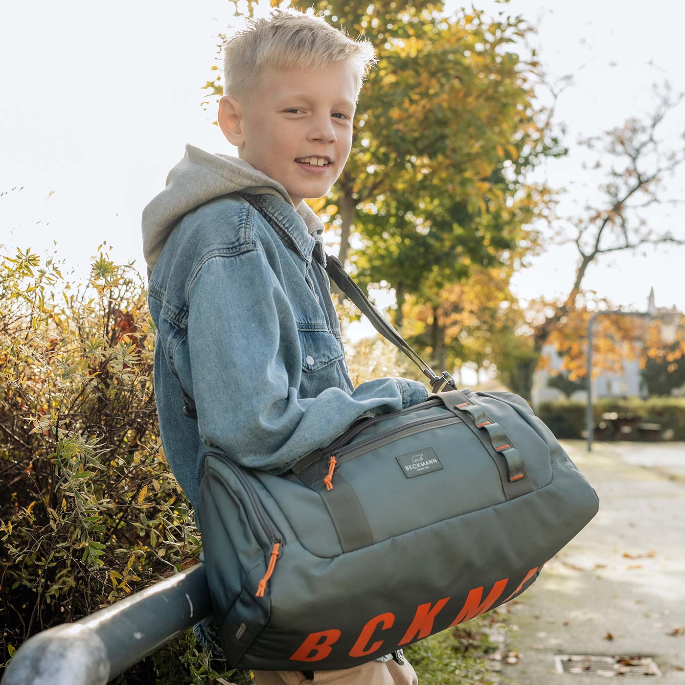 Beckmannバッグ Duffel Bag Sport, Green Orange – Beckmann Norway Inc